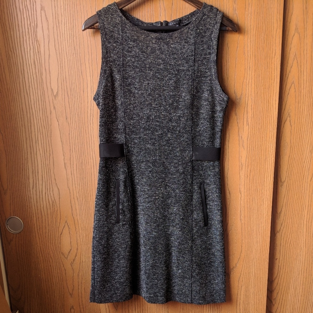 rib knit midi dress long sleeve Ivory Ribbed Knit Midi Dress main image 1
